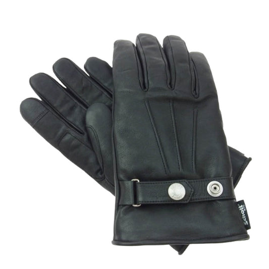 schott ショット 782-4970045 ワンスター スタッズ 内ボア レザー ウインターグローブ 手袋 ブラック系 M【美品】【中古】