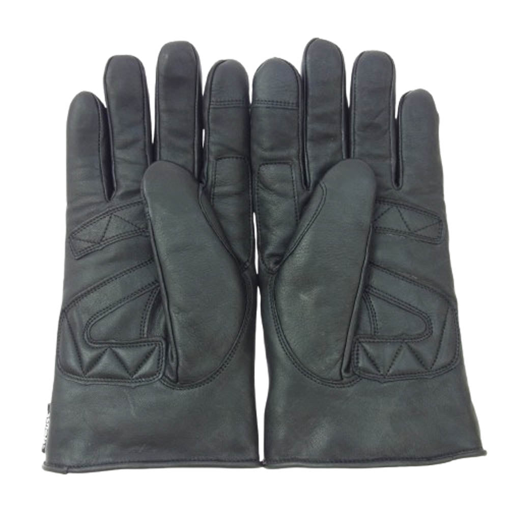 schott ショット 782-4970045 ワンスター スタッズ 内ボア レザー ウインターグローブ 手袋 ブラック系 M【美品】【中古】
