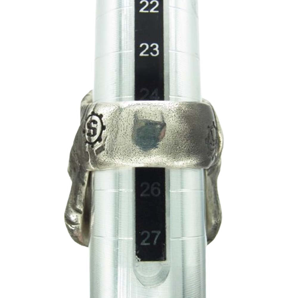 STARLIN GEAR スターリンギア ギャランティカード付属 2022年 ハロウィン コパーアックス&Sギアロゴ ハロウィン ハチェットマン リング シルバー系 ゴールド系 25.5号【美品】【中古】