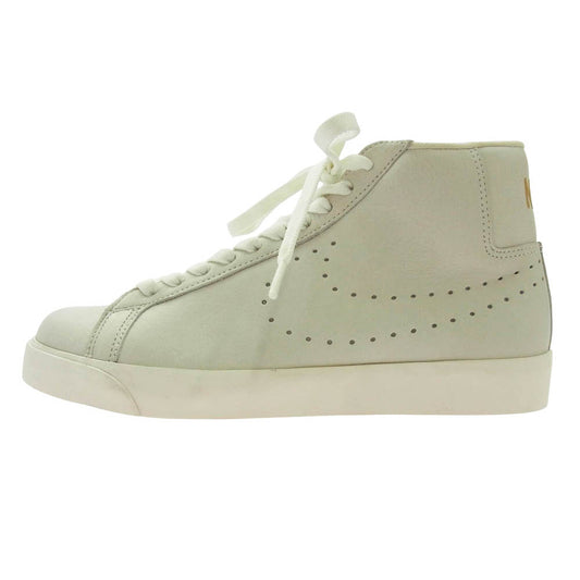 NIKE ナイキ 380670-111 BLAZER MID SUPREME PERF TZ ブレザー ミッド サプリーム レザー ホワイト系 25cm【中古】