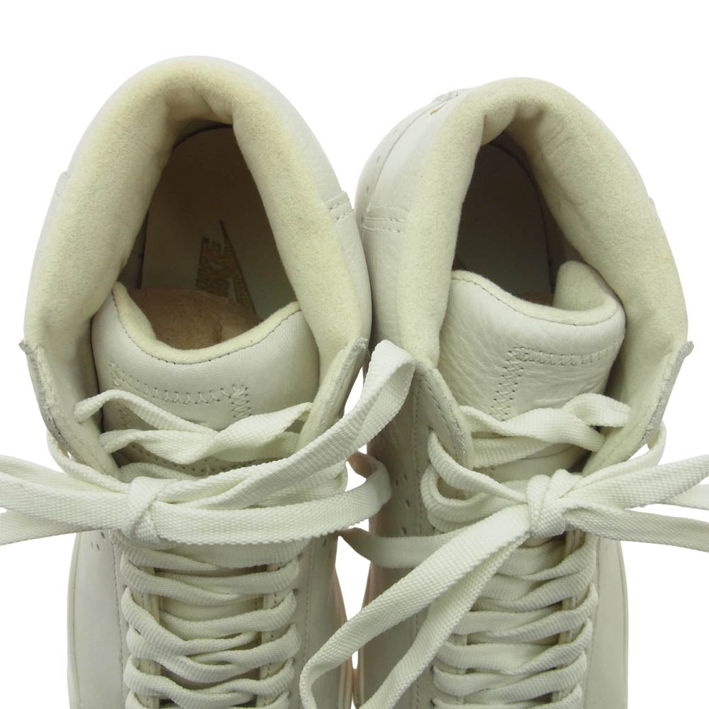 NIKE ナイキ 380670-111 BLAZER MID SUPREME PERF TZ ブレザー ミッド サプリーム レザー ホワイト系 25cm【中古】