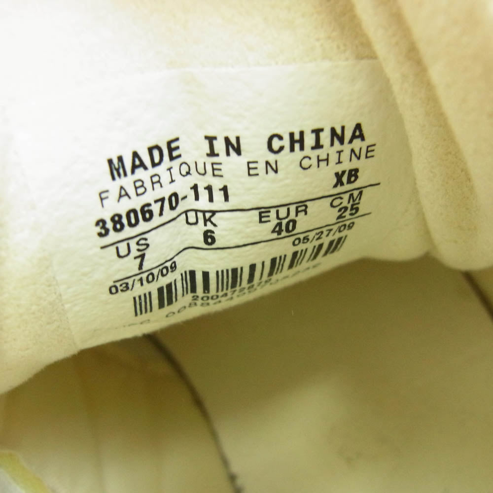 NIKE ナイキ 380670-111 BLAZER MID SUPREME PERF TZ ブレザー ミッド サプリーム レザー ホワイト系 25cm【中古】