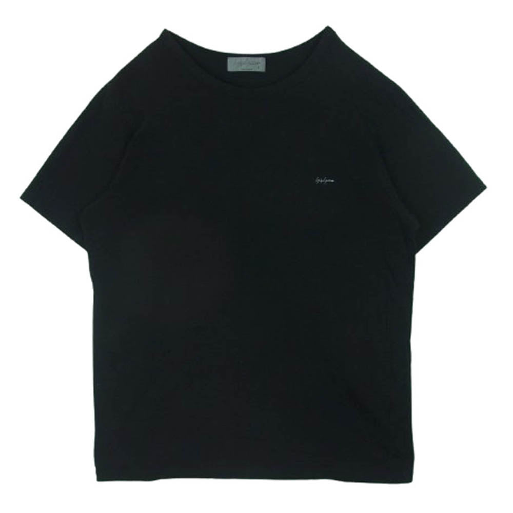 Yohji Yamamoto POUR HOMME ヨウジヤマモトプールオム HE-T45-992 胸ロゴプリント 半袖 Tシャツ カットソー ブラック系 3【中古】