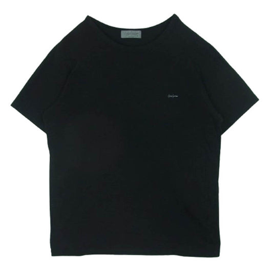 Yohji Yamamoto POUR HOMME ヨウジヤマモトプールオム HE-T45-992 胸ロゴプリント 半袖 Tシャツ カットソー ブラック系 3【中古】