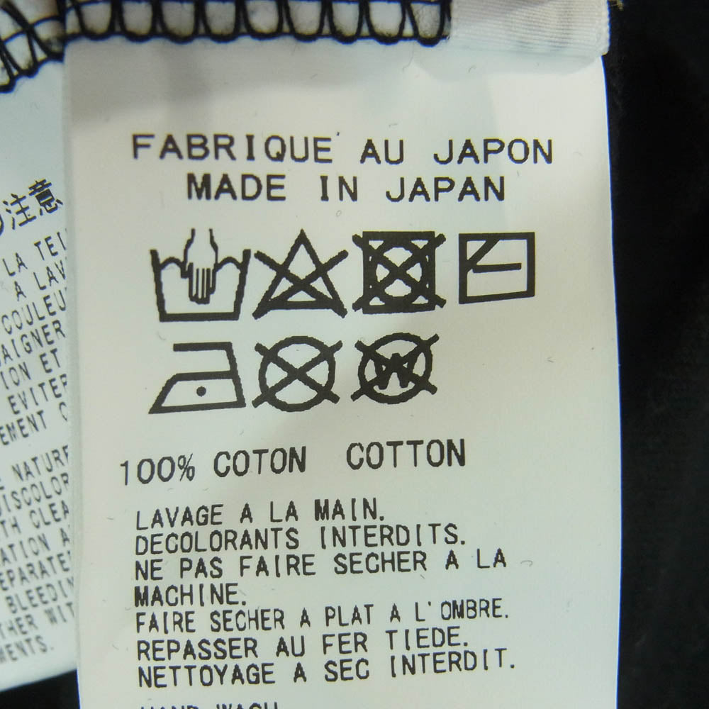 Yohji Yamamoto POUR HOMME ヨウジヤマモトプールオム HE-T45-992 胸ロゴプリント 半袖 Tシャツ カットソー ブラック系 3【中古】