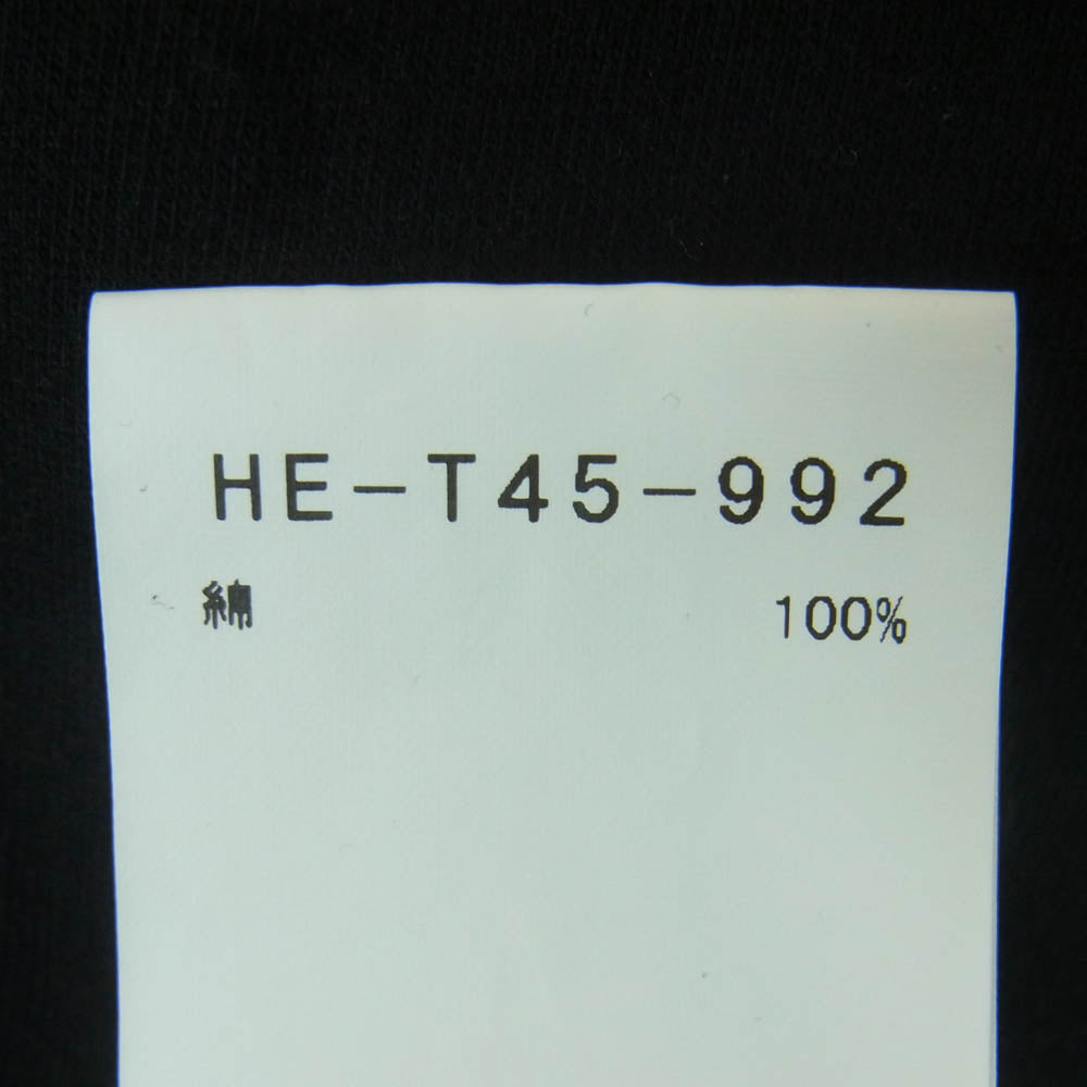 Yohji Yamamoto POUR HOMME ヨウジヤマモトプールオム HE-T45-992 胸ロゴプリント 半袖 Tシャツ カットソー ブラック系 3【中古】