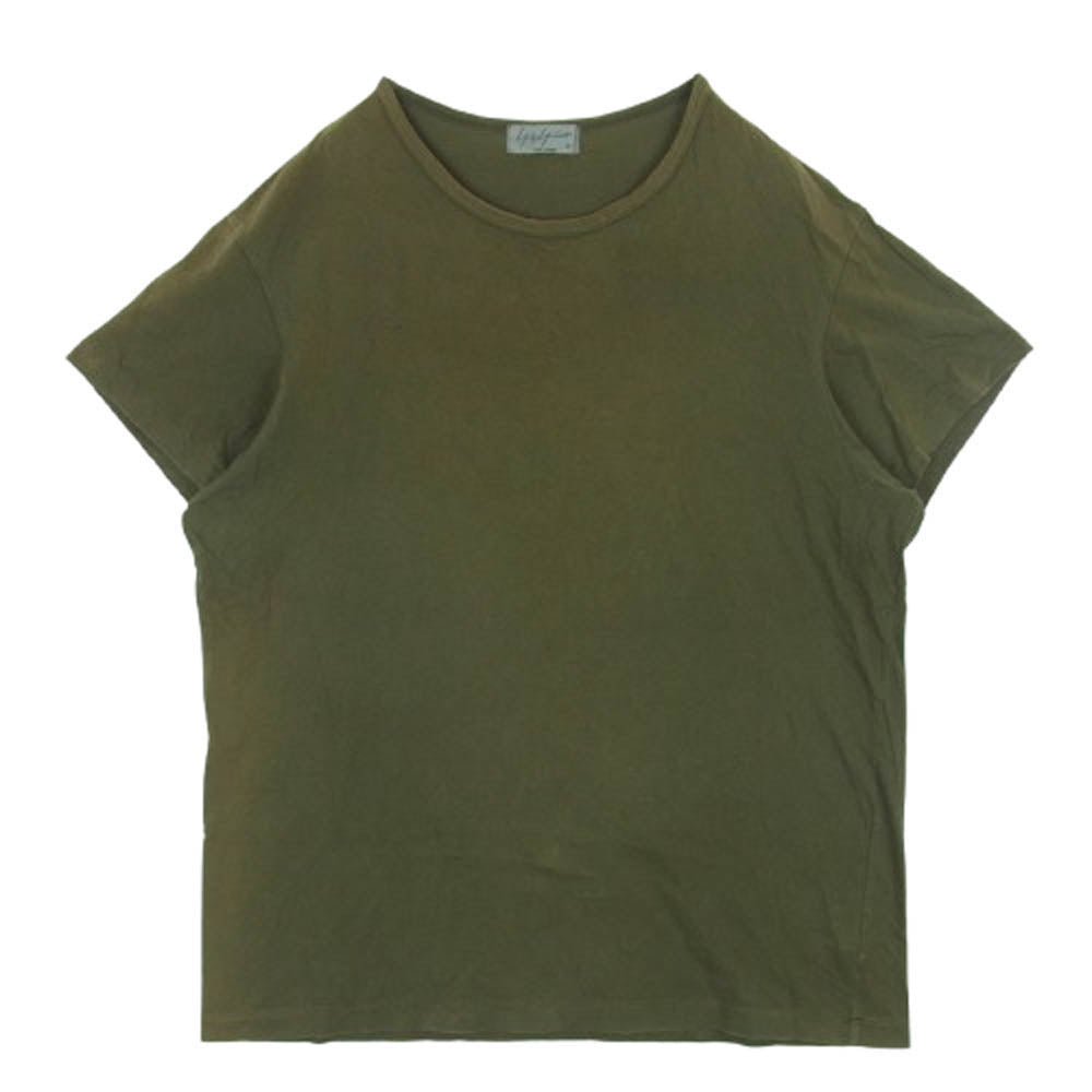 Yohji Yamamoto POUR HOMME ヨウジヤマモトプールオム HR-T02-070 クルーネック 半袖 Tシャツ カットソー グリーン系 3【中古】