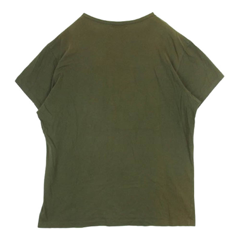 Yohji Yamamoto POUR HOMME ヨウジヤマモトプールオム HR-T02-070 クルーネック 半袖 Tシャツ カットソー グリーン系 3【中古】