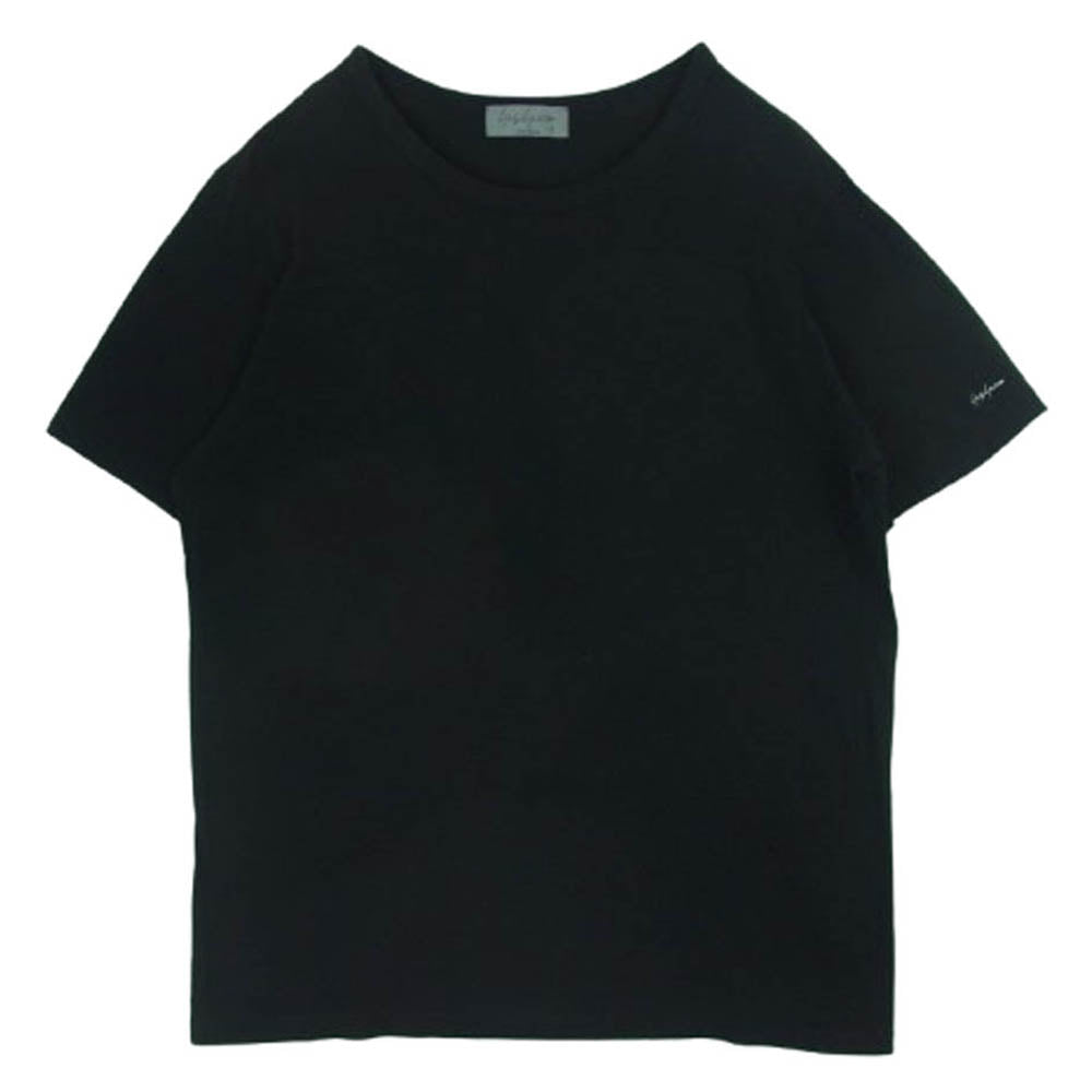 Yohji Yamamoto POUR HOMME ヨウジヤマモトプールオム HE-T45-992 袖ロゴプリント 半袖 Tシャツ カットソー ブラック系 3【中古】