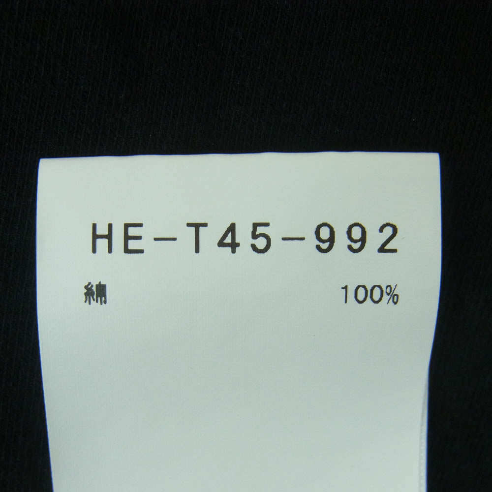 Yohji Yamamoto POUR HOMME ヨウジヤマモトプールオム HE-T45-992 袖ロゴプリント 半袖 Tシャツ カットソー ブラック系 3【中古】