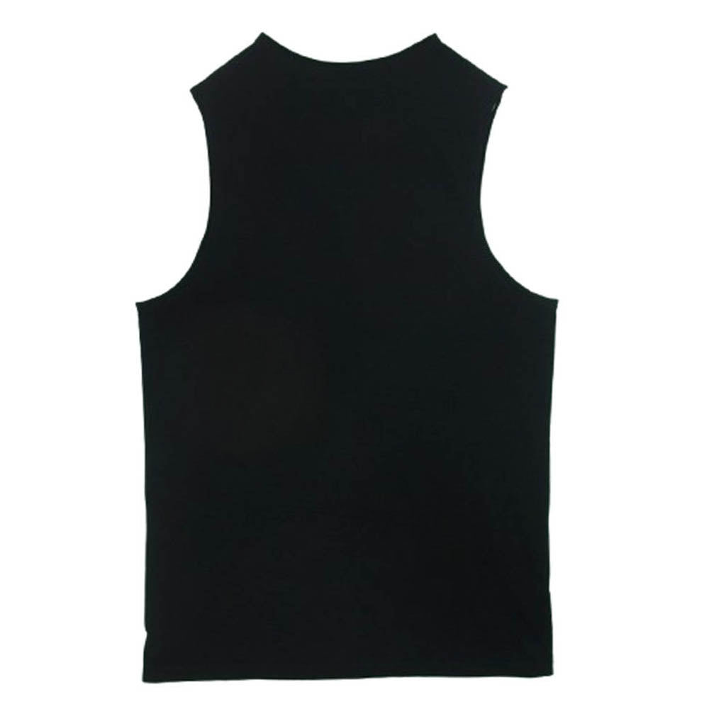 Yohji Yamamoto POUR HOMME ヨウジヤマモトプールオム HZ-T14-075 コットン オーバーサイズ タンクトップ カットソー トップス ブラック系 3【中古】