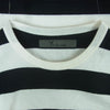 Y's Yohji Yamamoto ワイズ ヨウジヤマモト 23AW MJ-T80-089 Ys for men ワイズフォーメン 23AW LONG SLEEVE T-SHIRT WITH STRIPES ボーダー 長袖 Tシャツ カットソー ブラック系 ホワイト系 3【中古】