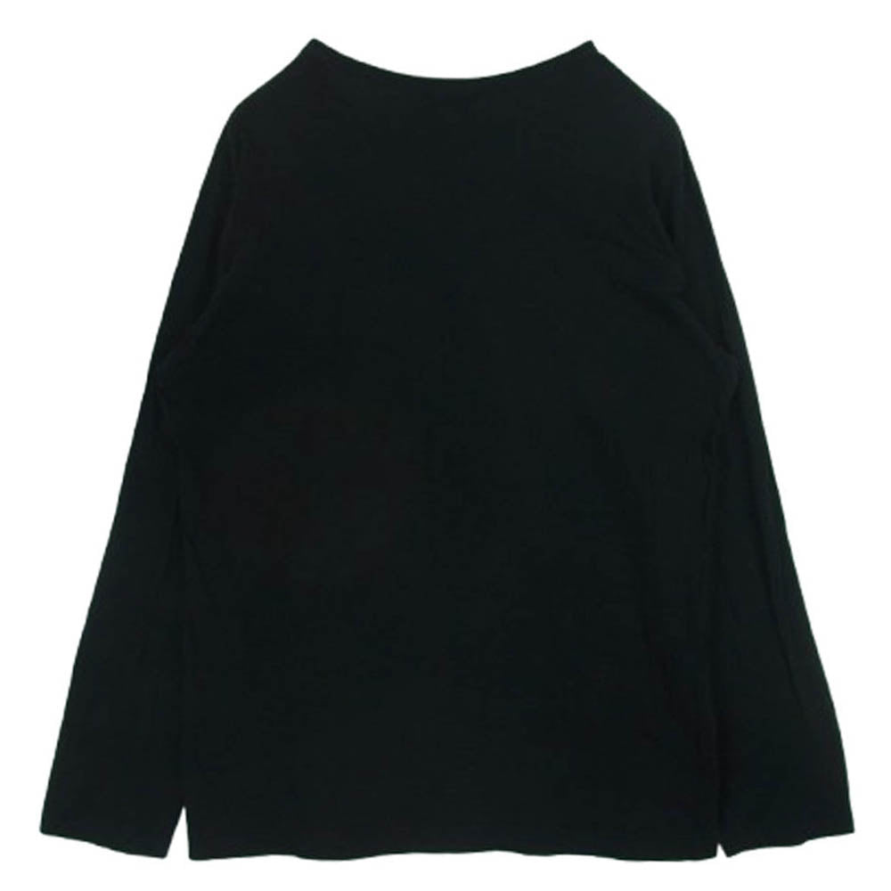 Yohji Yamamoto POUR HOMME ヨウジヤマモトプールオム HX-T03-070 カルティマ天竺 新丸首 長袖 Tシャツ カットソー ブラック系 3【中古】