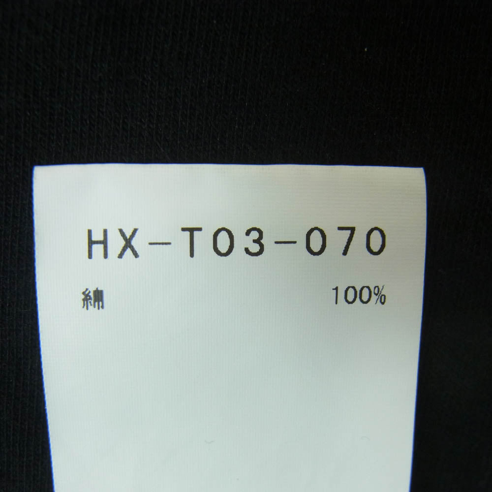 Yohji Yamamoto POUR HOMME ヨウジヤマモトプールオム HX-T03-070 カルティマ天竺 新丸首 長袖 Tシャツ カットソー ブラック系 3【中古】