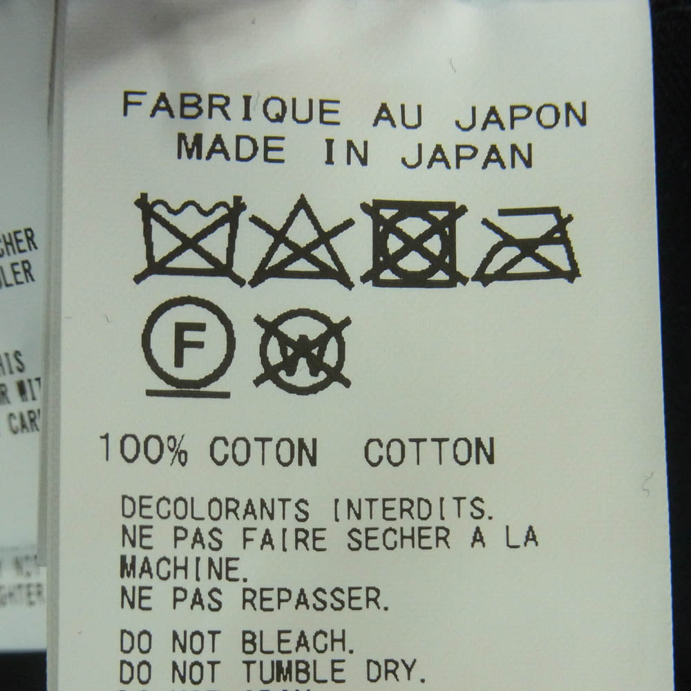 Yohji Yamamoto POUR HOMME ヨウジヤマモトプールオム HZ-T08-072 ULTIMA COTTON T-SHIRT ウルティマ天竺 コットン 半袖 オーバーサイズ Tシャツ カットソー ブラック系 3【中古】