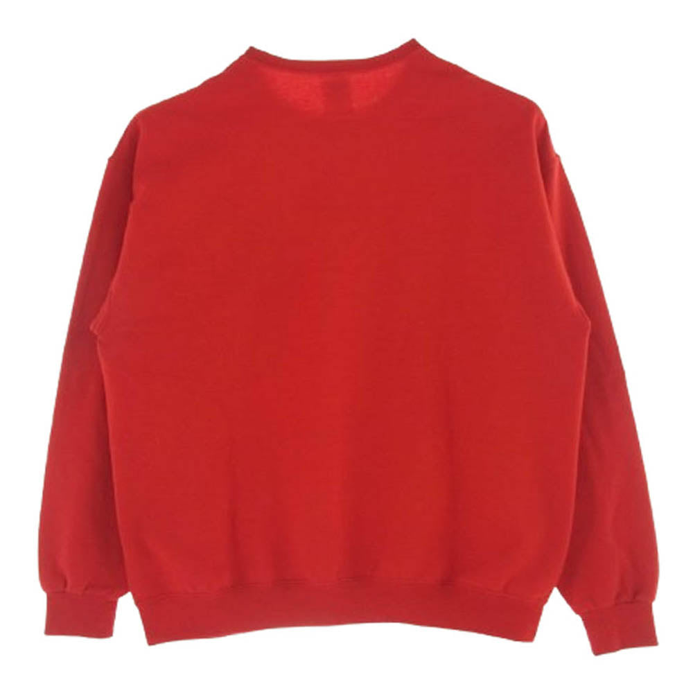 WACKO MARIA ワコマリア JEAN-MICHEL BASQUIAT CREW NECK SWEAT SHIRT ジャンミシェルバスキア クルーネック スウェット トレーナー レッド系 XL【中古】