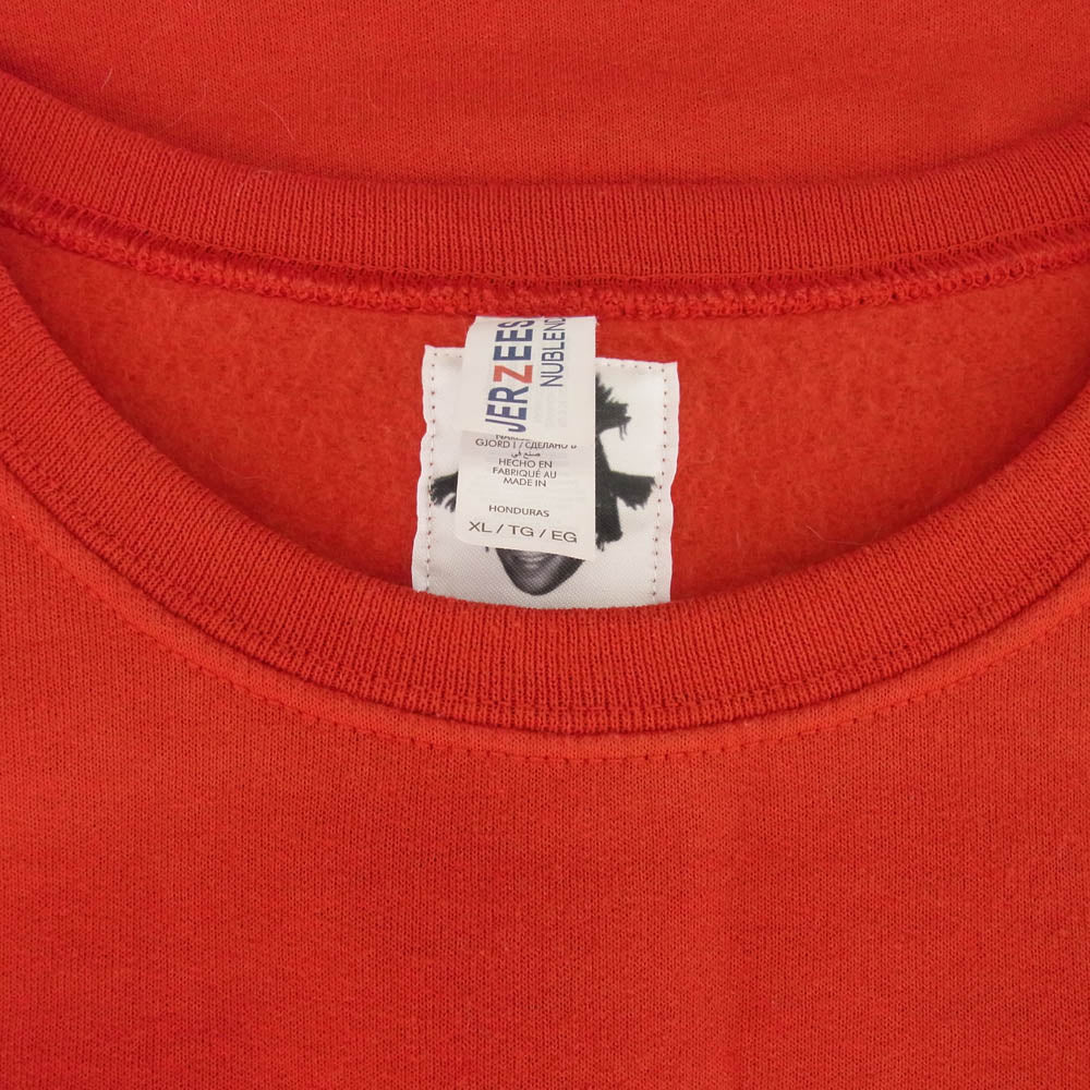 WACKO MARIA ワコマリア JEAN-MICHEL BASQUIAT CREW NECK SWEAT SHIRT ジャンミシェルバスキア クルーネック スウェット トレーナー レッド系 XL【中古】