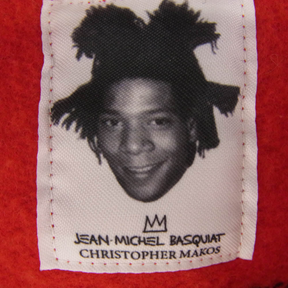 WACKO MARIA ワコマリア JEAN-MICHEL BASQUIAT CREW NECK SWEAT SHIRT ジャンミシェルバスキア クルーネック スウェット トレーナー レッド系 XL【中古】