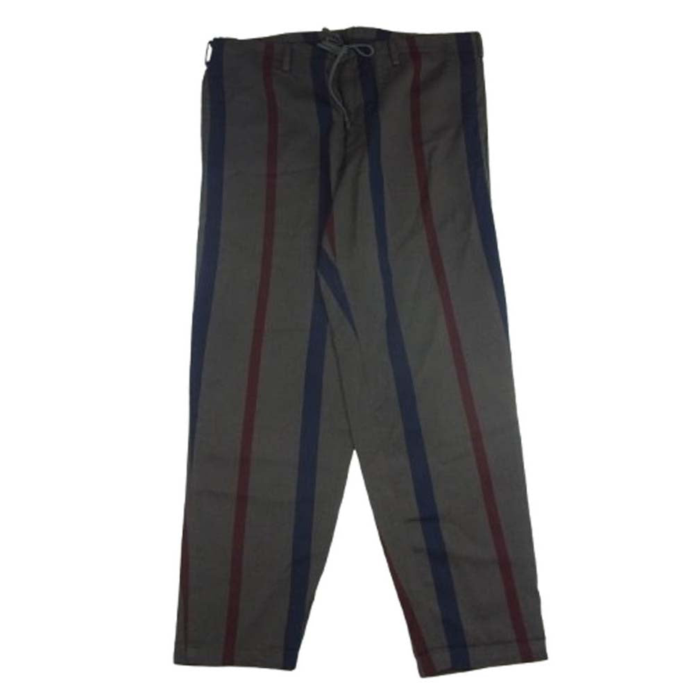 Y's Yohji Yamamoto ワイズ ヨウジヤマモト MV-P51-158 赤タグ RED LABEL レッドレーベル ウール ストライプ イージー パンツ グレー系 3【中古】