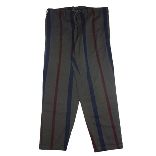 Y's Yohji Yamamoto ワイズ ヨウジヤマモト MV-P51-158 赤タグ RED LABEL レッドレーベル ウール ストライプ イージー パンツ グレー系 3【中古】