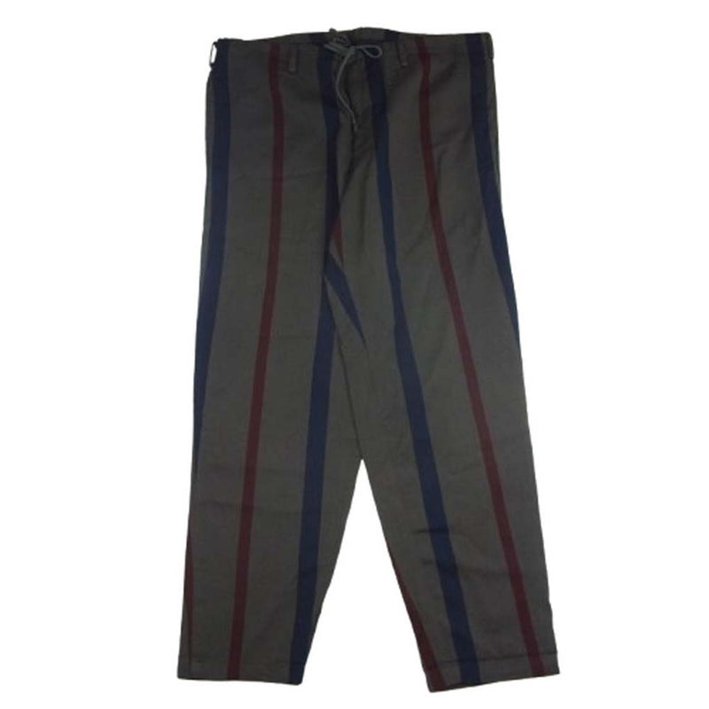 Y's Yohji Yamamoto ワイズ ヨウジヤマモト MV-P51-158 赤タグ RED LABEL レッドレーベル ウール ストライプ イージー パンツ グレー系 3【中古】