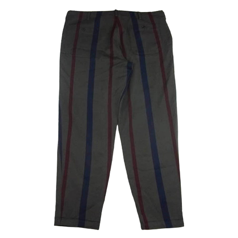 Y's Yohji Yamamoto ワイズ ヨウジヤマモト MV-P51-158 赤タグ RED LABEL レッドレーベル ウール ストライプ イージー パンツ グレー系 3【中古】