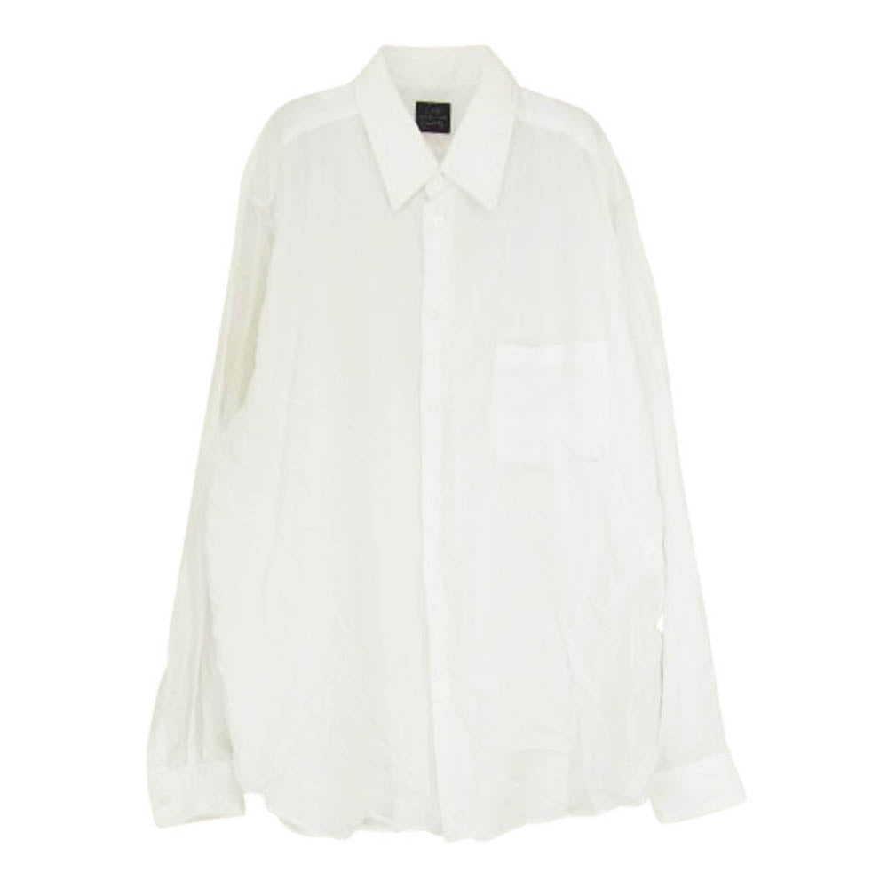 Yohji Yamamoto ヨウジヤマモト HJ-B83-250 COSTUME D'HOMME POPLIN CLASSIC SHIRT コスチュームドオム ポプリン クラシック 長袖 シャツ ホワイト系 4【中古】