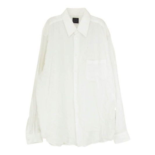 Yohji Yamamoto ヨウジヤマモト HJ-B83-250 COSTUME D'HOMME POPLIN CLASSIC SHIRT コスチュームドオム ポプリン クラシック 長袖 シャツ ホワイト系 4【中古】