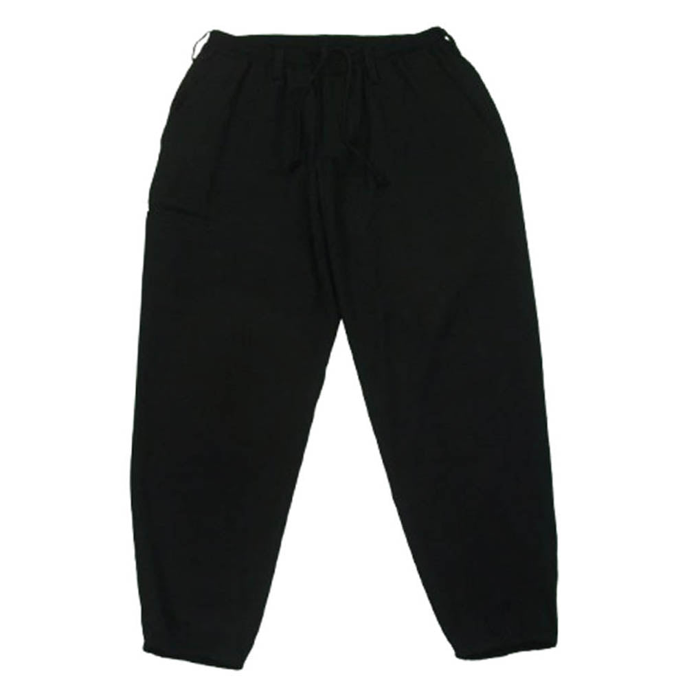 Yohji Yamamoto ヨウジヤマモト 17SS HD-P01-140 REGULATION レギュレーション GABARDINE SLIM STRING PANTS ウール ギャバジン 裾リブ ストリング パンツ ブラック系 2【中古】
