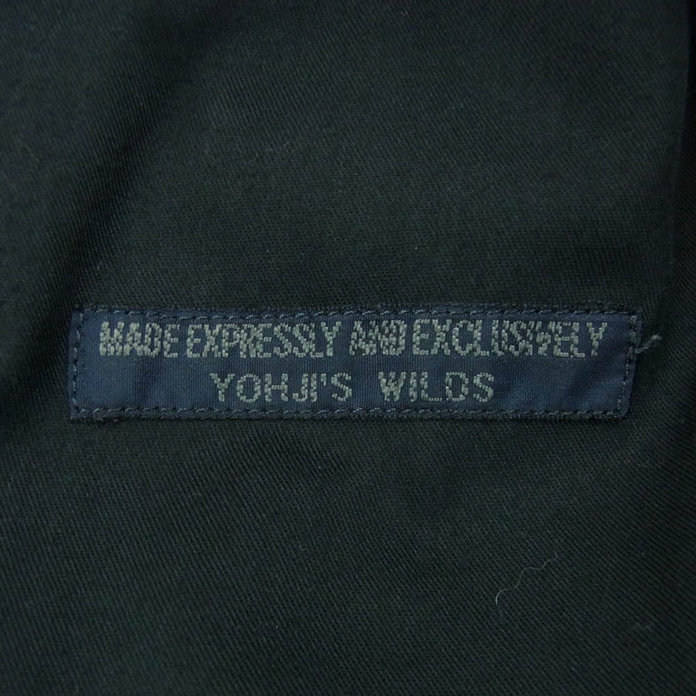 Yohji Yamamoto ヨウジヤマモト 17SS HD-P01-140 REGULATION レギュレーション GABARDINE SLIM STRING PANTS ウール ギャバジン 裾リブ ストリング パンツ ブラック系 2【中古】