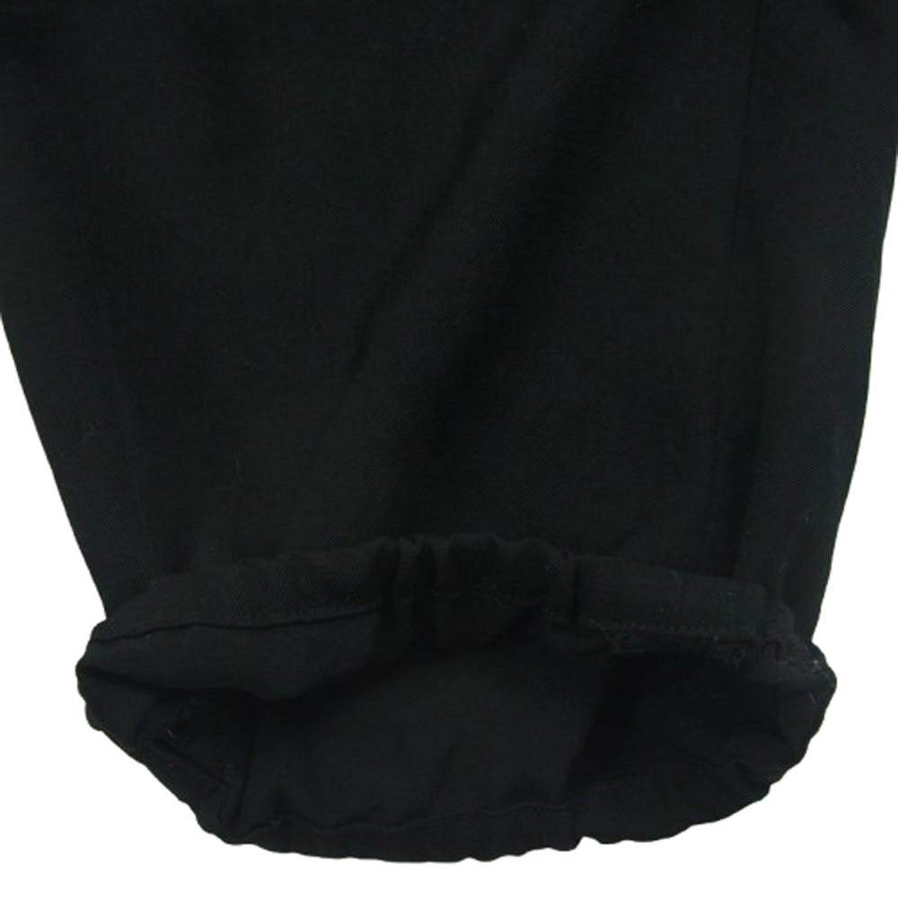Yohji Yamamoto ヨウジヤマモト 17SS HD-P01-140 REGULATION レギュレーション GABARDINE SLIM STRING PANTS ウール ギャバジン 裾リブ ストリング パンツ ブラック系 2【中古】