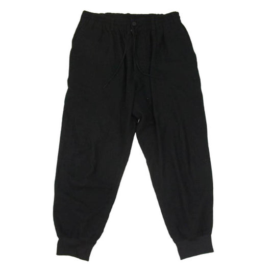 Y-3 Yohji Yamamoto ワイスリー ヨウジヤマモト HM9345 CL WOOL FLANNEL CUF PANT クラシック ウール フランネル カフ パンツ ブラック系 M【中古】