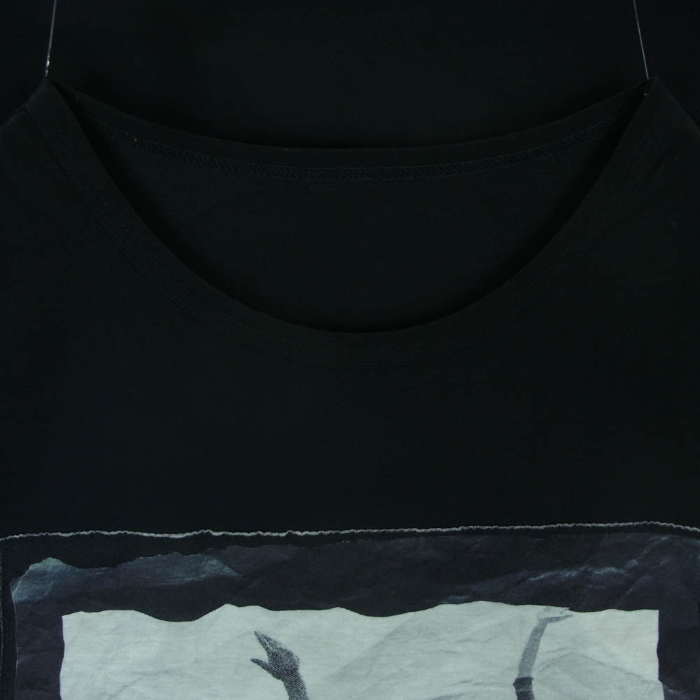 Yohji Yamamoto ヨウジヤマモト FG-T78-271 Black Pasted Inkjet Jersey T-Shirt インクジェット プリント 半袖 Tシャツ カットソー ブラック系 2【中古】