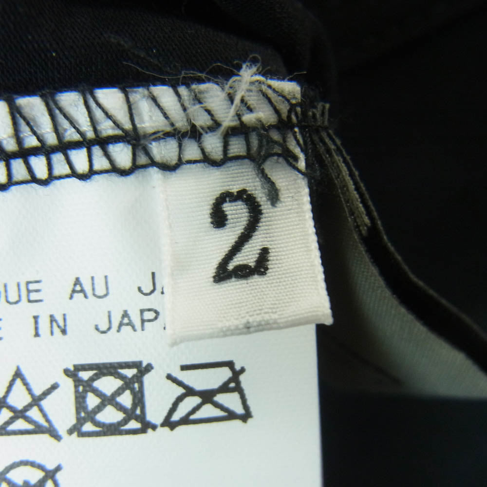 Yohji Yamamoto ヨウジヤマモト FG-T78-271 Black Pasted Inkjet Jersey T-Shirt インクジェット プリント 半袖 Tシャツ カットソー ブラック系 2【中古】