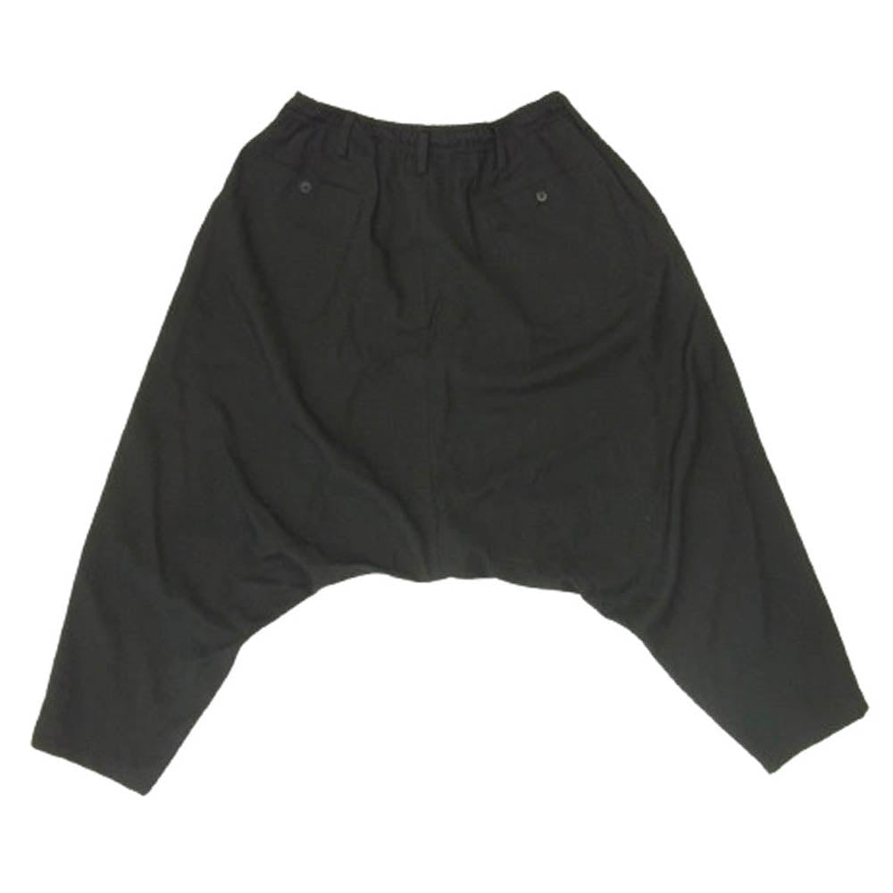 Yohji Yamamoto POUR HOMME ヨウジヤマモトプールオム 23SS HZ-P09-100 ウールギャバジン サルエルパンツ ブラック系 3【中古】