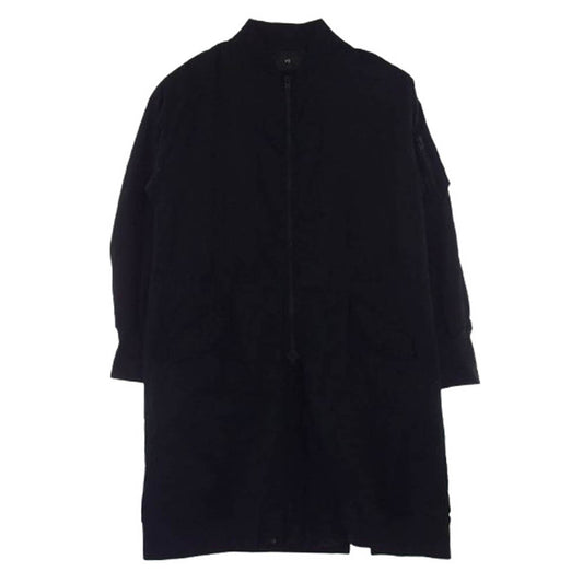 Y-3 Yohji Yamamoto ワイスリー ヨウジヤマモト IP7932 LG BOMBER PARKA ロング ボンバージャケット ブルゾン ブラック系 M【中古】