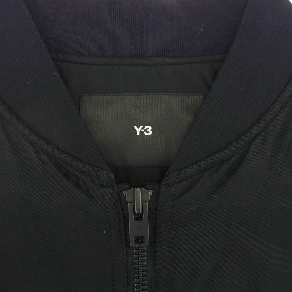 Y-3 Yohji Yamamoto ワイスリー ヨウジヤマモト IP7932 LG BOMBER PARKA ロング ボンバージャケット ブルゾン ブラック系 M【中古】