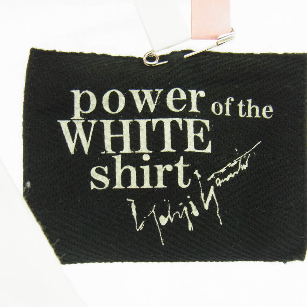 Yohji Yamamoto ヨウジヤマモト 22SS HE-B79-094 前二重プリーツ BIG B ロングシャツ ブラウス ホワイト系 3【中古】