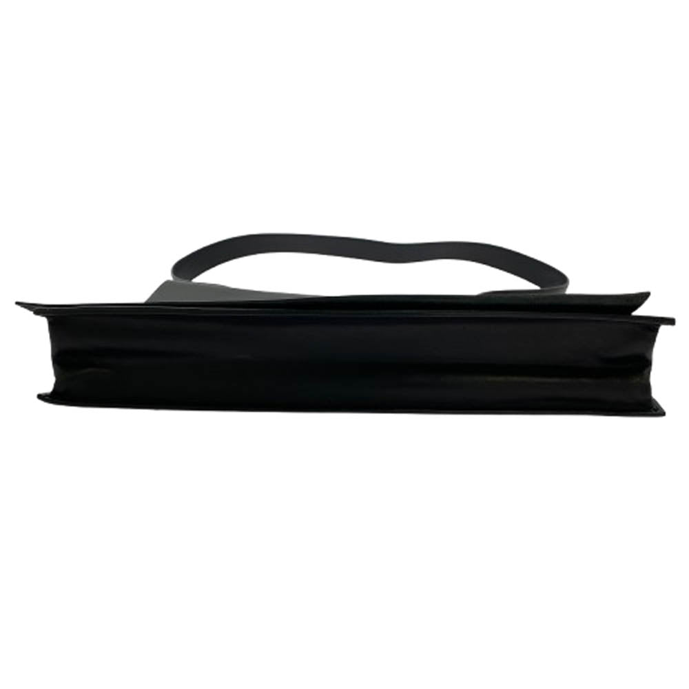 Yohji Yamamoto POUR HOMME ヨウジヤマモトプールオム CRAIN WAXED LEATHER FLAP SHOULDER BAG クレインワックス レザー フラップ ショルダーバッグ ブラック系【中古】