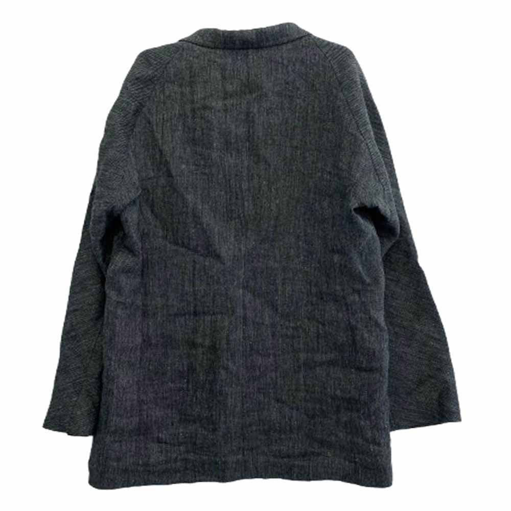 Yohji Yamamoto POUR HOMME ヨウジヤマモトプールオム 24SS HS-J24-302 FLAX TOP GABARDINE RAGLAN SLEEVE JACKET ラグランスリーブJK リネンツイル ジャケット ダークグレー系 4【中古】