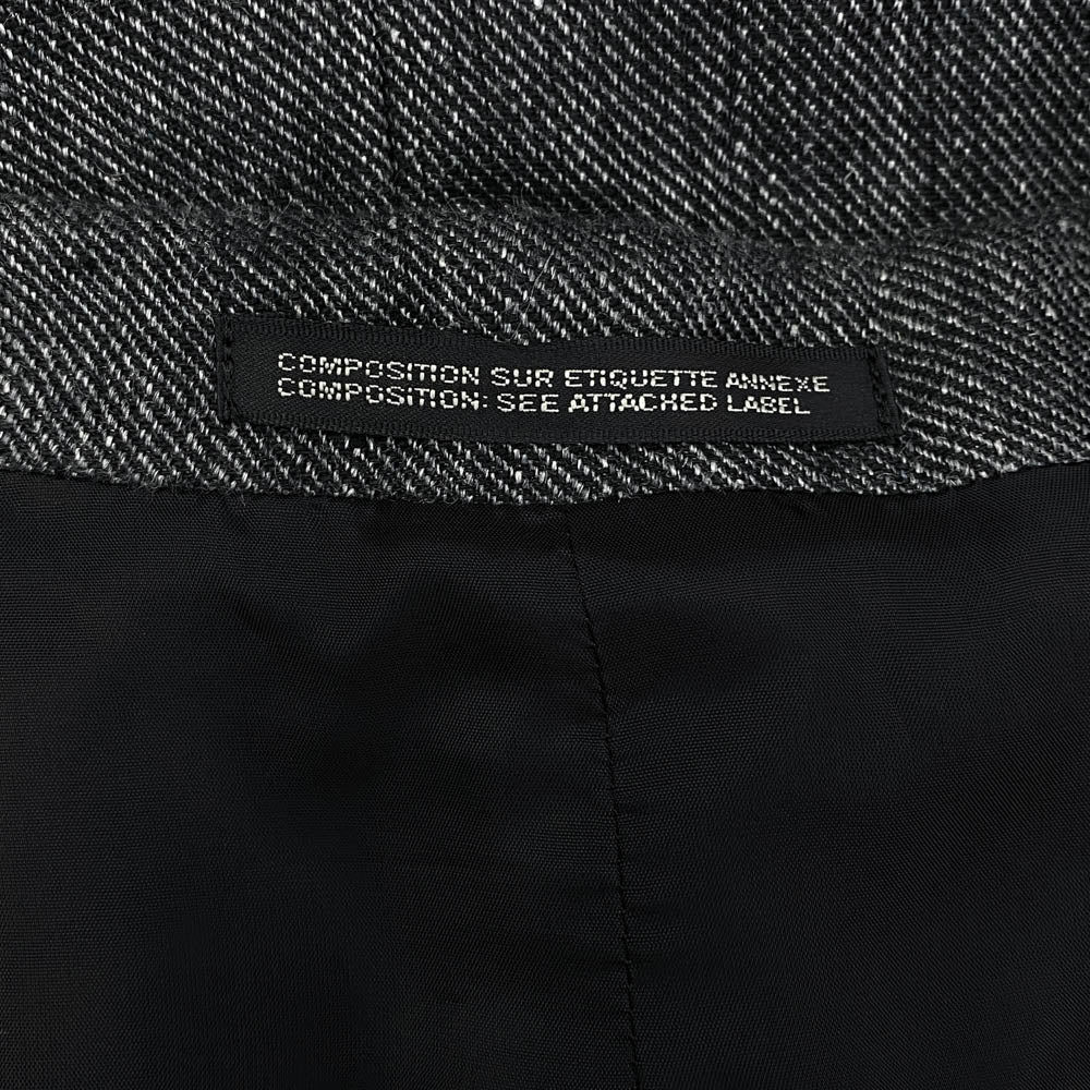 Yohji Yamamoto POUR HOMME ヨウジヤマモトプールオム 24SS HS-J24-302 FLAX TOP GABARDINE RAGLAN SLEEVE JACKET ラグランスリーブJK リネンツイル ジャケット ダークグレー系 4【中古】