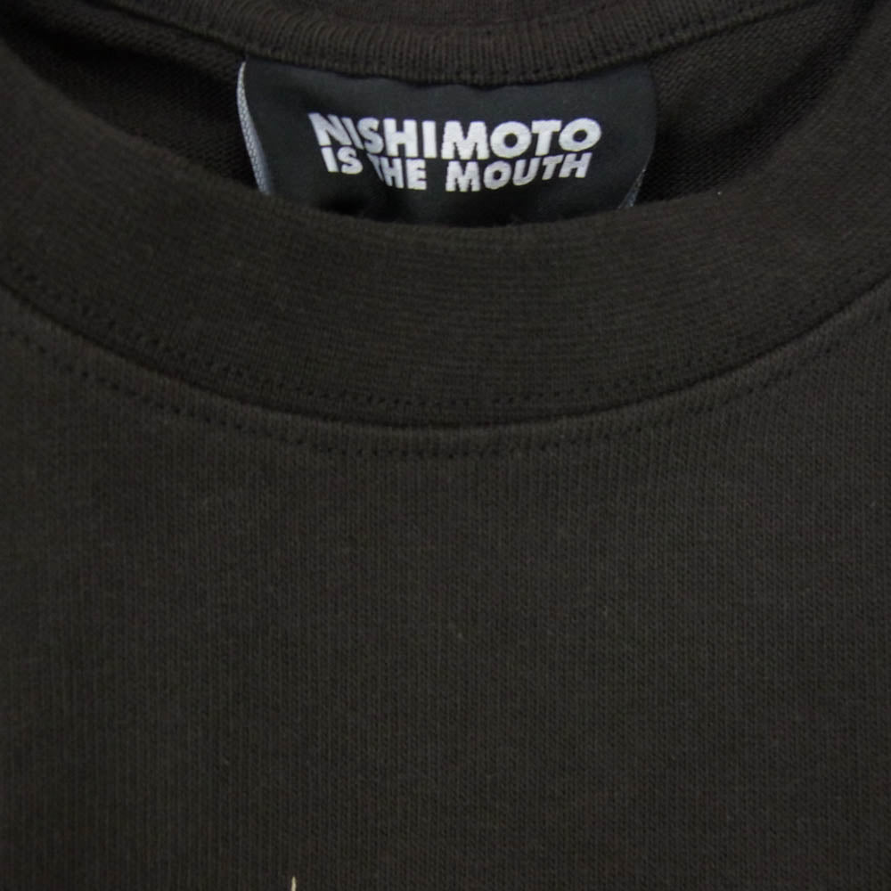 ニシモト イズ ザ マウス Rap S/S Tee ショートスリーブ ラップ Tシャツ ブラック系 M【極上美品】【中古】