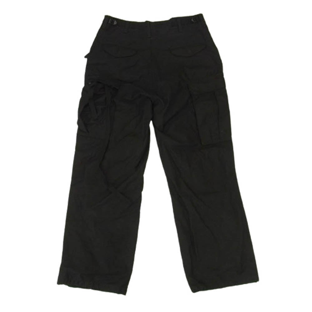 アメリカ軍 DLA100-85-C0346 85年製 80s M-65 フィールド カーゴ トラウザー パンツ 後染め ブラック系【中古】