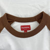 Supreme シュプリーム 22AW Demon Raglan デーモン プリント ラグラン 長袖 ロングスリーブ Tシャツ カットソー ロンT ホワイト系 ブラウン系 S【極上美品】【中古】