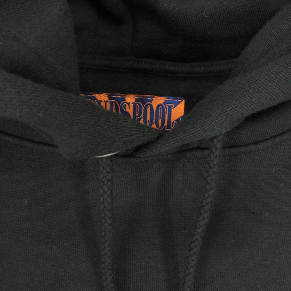 バッズプール ×葵産業 SMOKE CAR HOODED SWEAT SHIRT プルオーバー パーカー ブラック系 L【美品】【中古】