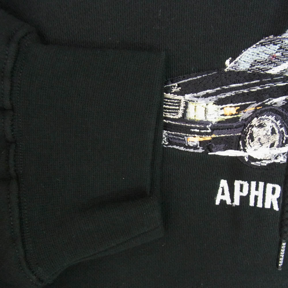バッズプール ×葵産業 SMOKE CAR HOODED SWEAT SHIRT プルオーバー パーカー ブラック系 L【美品】【中古】
