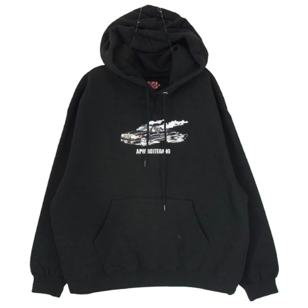 バッズプール ×葵産業 SMOKE CAR HOODED SWEAT SHIRT プルオーバー パーカー ブラック系 M【美品】【中古】