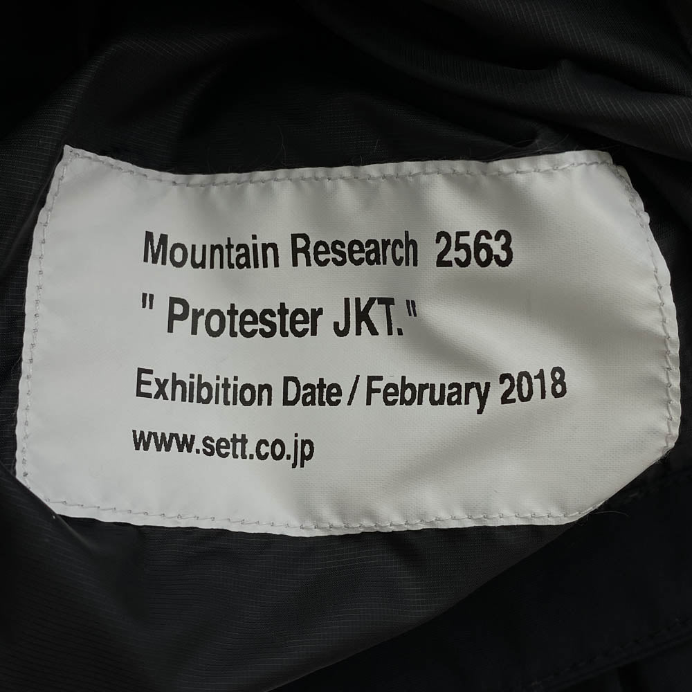 MOUNTAIN RESEARCH マウンテンリサーチ MTR-2563 Protester JKT プロ テスト ウェア ジャケット ブラック系 S【中古】