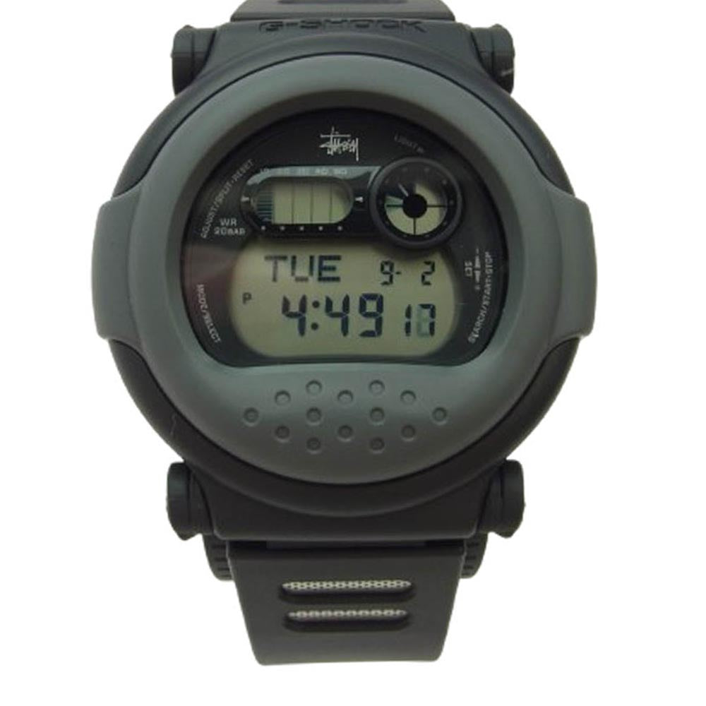 STUSSY ステューシー G-001ST-1JR CASIO G-SHOCK カシオ Gショック ジェイソン 腕時計 ブラック系【極上美品】【中古】