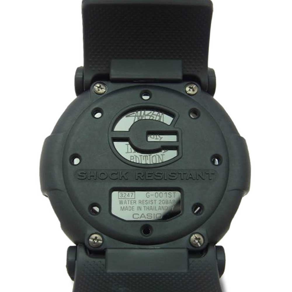STUSSY ステューシー G-001ST-1JR CASIO G-SHOCK カシオ Gショック ジェイソン 腕時計 ブラック系【極上美品】【中古】